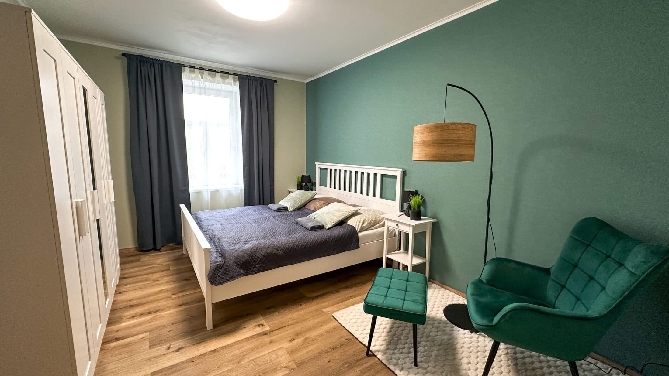 Apartmán Karolina – ložnice s manželskou postelí